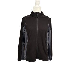 North End black full zip performance jacket - M